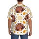 thumbnail image 3 of Fotbe Fall Turkey Camisa Estampada de Manga Corta para Hombre, Casual de Verano, Estilo Playero, Sin Arrugas-XX-Large, 3 of 5