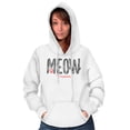 thumbnail image 4 of Meow Forever Cat Lover Sassy Stripes Hoodie Sweatshirt Women Brisco Brands L, 4 of 5