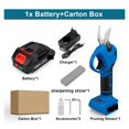 thumbnail image 2 of 30mm Brushless Cordless Electric Pruner Pruning Shears Fruit Tree Bonsai Pruning Branches Cutter Tools ,High Efficiency, 2 of 6