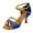 Blue, variant on Women's Latin Dance Shoes Female's Ballroom Salsa Dance Shoes,Open Toe Buckle Ankle solid color slides sandals for women Sandals for Women Dressy Summer On Clearance