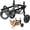 gray, variant on BECROWM Dog Wheelchair for Back Legs Adjustable Dog Wheelchairs with 2 Wheels Pet Doggy Wheelchairs with Disabled Hind Legs Walking-Dog Leg Brace and Hip Support, Light Weight (S)