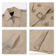 thumbnail image 4 of Gabardina con solapa sólida y doble botonadura para hombre, 4 of 5