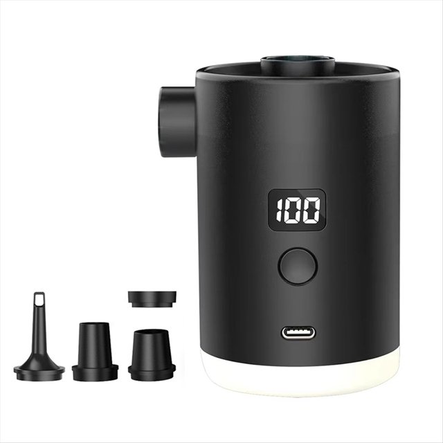 Outdoor Portable Camping Air Pump Charging and Pumping Dual-Purpose Air Mattress Swimming Ring Electric Inflator,1 * air pump Kit