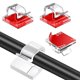 thumbnail image 2 of 120 piezas de clips transparentes para cables resistentes, transparent, 2 of 2