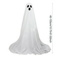 thumbnail image 5 of Sylvtty Large Lighted Ghost Halloween Decoration Outdoor Standing Light-up White Ghost with Witch Hat for Home Yard Garden Lawn Porch Decor, 5 of 7