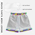 thumbnail image 3 of FORMRS Boys Swim Trunks Quick Dry Mesh Liner Boardshorts Sizes XS-XL, Psychedelic Pattern, 3 of 7
