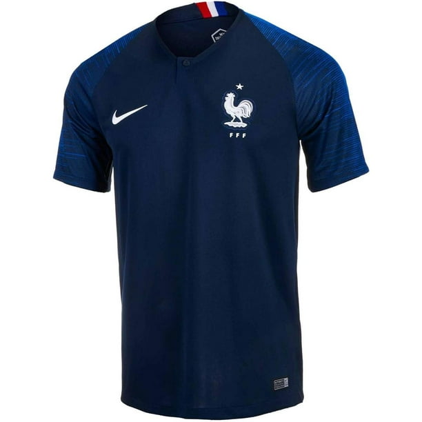 Playera Nike Francia 18 Local Hombre Futbol Soccer Sport azul M 893872 451
