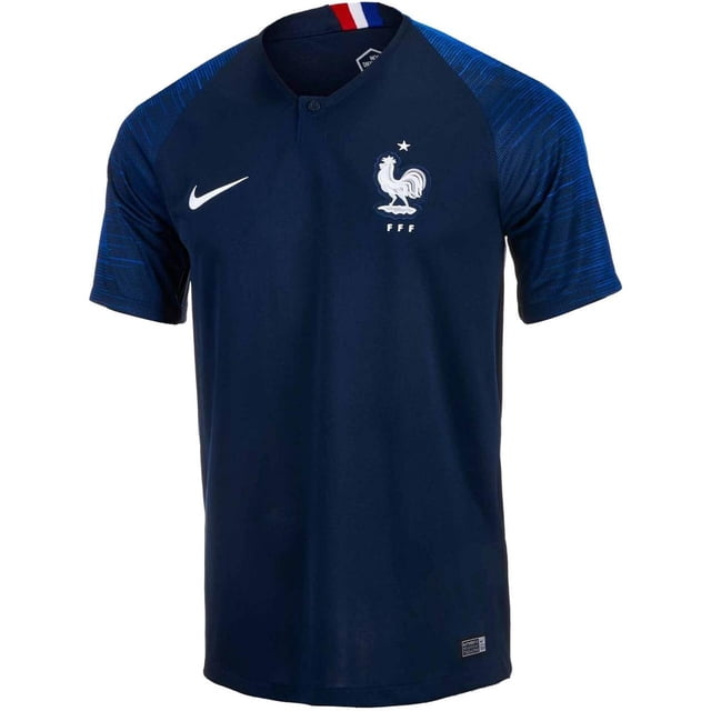 Playera Nike Francia 18 Local Hombre Futbol Soccer Sport azul L 893872 451