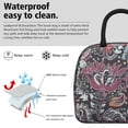 thumbnail image 3 of Reusable Paisley Lnsulated Lunch Bag for Women & Men-Leakproof Water-Resistant Cooler Tote,Large Capacity(10.6x8.7x6.3in)for Work,Office,Travel,Picnic,Beach., 3 of 7