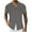 Gray, variant on Inleife Mens Solid Color Turndown Collar Shirts Men Casual Fashion V-Neck Short Sleeve Breathable Shirt Tops