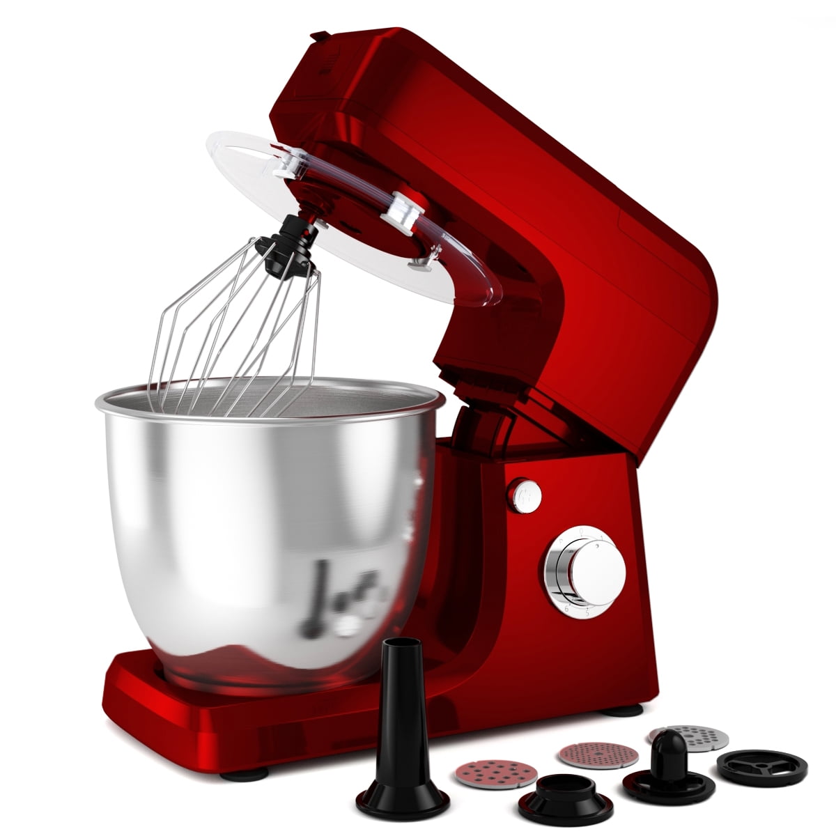 Costway 800W Multifunctional Stand Mixer Meat Grinder Sausage Stuffer Juice Blender Red