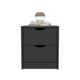 thumbnail image 4 of Miekor Furniture Nightstand Gandu, Two Drawers, Black Wengue Finish 122834, 4 of 7