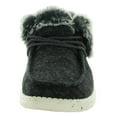 thumbnail image 2 of Hey Dude Womens Britt Canvas Faux Fur Booties, 2 of 3