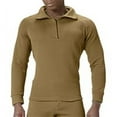thumbnail image 2 of Rothco ECWCS Poly Zip Collar Shirts - Coyote Brown, Large, 2 of 2