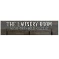 thumbnail image 2 of Laundry Room Wash Dry Fold Repeat Coat Rack Wall Sign, 2 of 4
