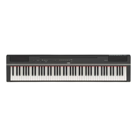 Yamaha P125 88-Key Weighted Action Digital Piano with Power Supply and Sustain Pedal,