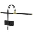 thumbnail image 5 of Cocoweb 22" Grand Piano Lamp, LED, Adjustable, Quality Lighting in Black with Brass Accents, with Plug-in Adapter - GPLED22D, 5 of 6
