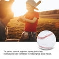 thumbnail image 1 of Béisbol de Abrenamiento Estándar de Cuero de Vaca, Béisbol de Abrenamiento Conedució de Impacto para Estudiantes, Práctica de Béisbol Suave, 9 Bolas, 1 of 7