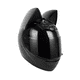 thumbnail image 1 of Casco Moto Mujer Con Orejas De Gato negro talla L Malubero Negro, 1 of 5