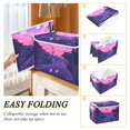 thumbnail image 2 of Yayeee Collapsible Cube Storage Bin with Lid Fabric Closet Decorative Basket with Handles, White Cat Walking, 2 of 7