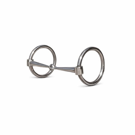 Horse Western Tack 5-1/4 Mouth Loose Ring Nickle Plated Snaffle Bit 3513