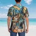 thumbnail image 5 of Haiem Whimsical Cats Night Cafe Printed Hawaiian Shirt for Men - Men’s Casual Beach Summer Shirts - Stretch Fabric with Modern Fit-Medium, 5 of 7