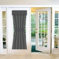 thumbnail image 6 of 26" x 68" French Door Curtain Thermal Insulated Blackout Window Curtain, 1 Panel ,Gray, 6 of 7