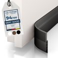 thumbnail image 1 of Barridor de puerta Vellure® Premium Draft Stopper, 2 x 100 cm, negro, 1 of 7
