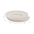 thumbnail image 4 of Decorative Shell Inspired Bowl for Coffee Table Decor - Stylish Home Decor Accents for Kitchen Counter and Centerpiece Table Decoration - Functional Key Holder and Candy Bowl Display - 17", White, 4 of 12