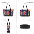 thumbnail image 6 of FORMRS Canvas Laptop Tote Bag for Women with 15.6" Computer Compartments Shoulder Handbag, Colorful Art Leaves Pattern, 6 of 7