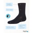 thumbnail image 3 of MeMoi Boys' Basket Weave Mercerized Cotton Crew Socks - Boys - Male, 12, Black, 3 of 7