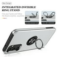 thumbnail image 7 of Decase for Samsung Galaxy S24 Plus Hard PC Back Case with Built-in 360° Rotatable Ring Holder Stand,Soft TPU Shell,Slim Rugged Shockproof Magnetic Anti-Scratch Drop Proof Protective Case,Silver, 7 of 7