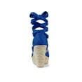 thumbnail image 2 of BLISSFUL STEP Chaussures pour Femmes Espadrilles à Lacets Sandales Compensées à Plateforme Bleu Foncé 6, 2 of 8