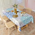 thumbnail image 3 of Rectangle Waterproof Tablecloth 60×102 Inch, Dahlia Floral Reusable Indoor/Outdoor Durable Table Cover for Party Kitchen Dinner Room Decor, 3 of 6