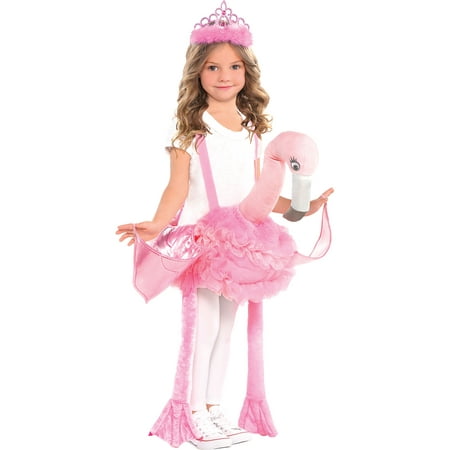 Flamingo Ride-On Costume for Children, Standard Size, Includes Shoulder