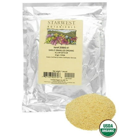 Starwest Botanicals - Bulk Garlic Granules Organic - 1 lb.