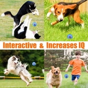 Qishi Interactive Dog Toy – Treat Dispenser & Dental Cleaning Chew Toy for Puppies and Small Dogs-Blue