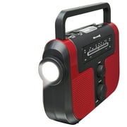 Weather-X WR383R Weather Band AM/FM Radio with LED Flashlight and Solar Charging