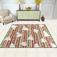 thumbnail image 3 of Dreamtimes Christmas Colorful Stripes Lightweight Carpet Mats, 5'3" x 4' Area Soft Rugs, Floor Mat Rug Home Decoration for Kids Room Living Room, 63"x 48", 3 of 6