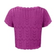 thumbnail image 6 of Cardigan For Women Breathable Lace Knit Summer Beach Cover Up For Short Sleeve Open Front Light Weight Cardigan, 6 of 6