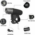 thumbnail image 2 of Luz de bicicleta con carga USB, luz delantera de bicicleta para andar en bicicleta, 2 of 5