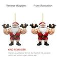 thumbnail image 5 of Adornos de Papá Noel Adornos navideños Adornos acrílicos de Papá Noel Adornos anuales Colgante de Papá Noel sobre el árbol de Navidad, 5 of 5
