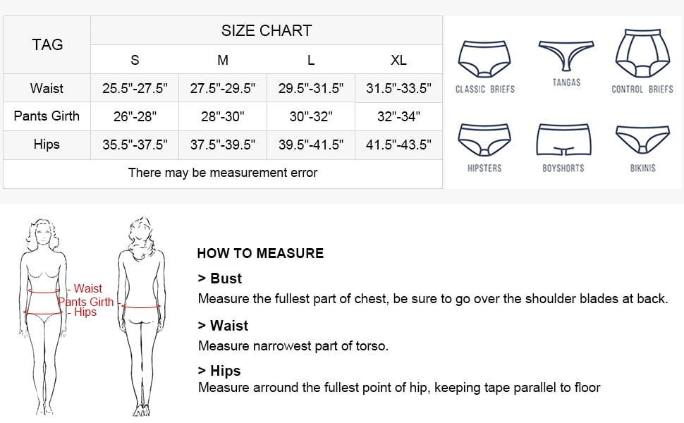 women underwear size