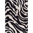 thumbnail image 2 of Infinity Home 70334 Madison Shag Safari Zebra 3 ft. 3 in. x 5 ft. 3 in. Rectangular Area Rug in Black, 2 of 4