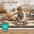thumbnail image 4 of ODIKA Motif Southwestern Stripe Arae Spotted Boho Border Farmhouse Flowing Dynamic for Home Office, Gaming Room, Under Desk, Non-Slip Chair-Friendly, 4 of 7