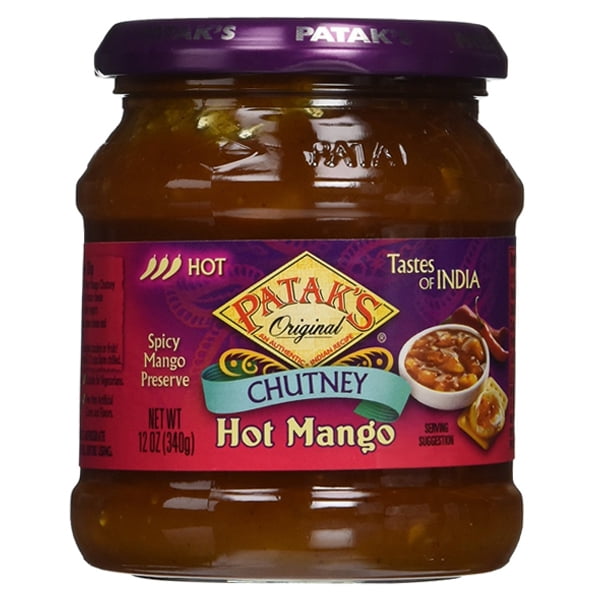 Patak's Chutney Hot Mango 12 oz Jars Single Pack by