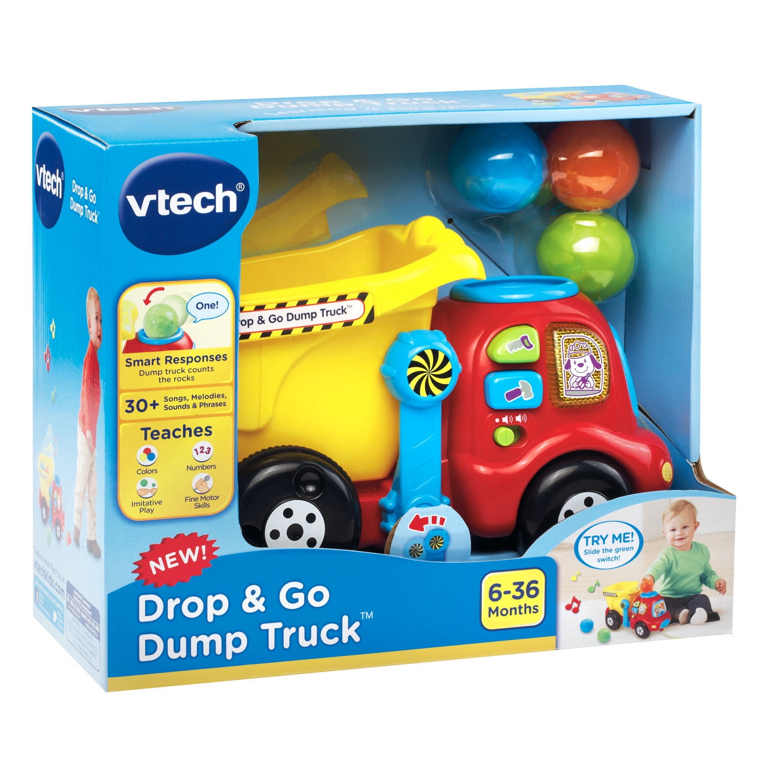 vtech truck with balls