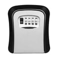 thumbnail image 1 of Key Lock Box , Wall Mounted Aluminum Alloy Key Safe Box Weatherproof 4 Digit Combination Keys Storage Lock Boxes ,Easy Installation, 1 of 6