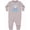 AC-Heather Grey, variant on 1st Birthday Boy Rocket Ship Baby Fleece Romper