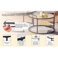 thumbnail image 5 of Glory Patio Modern Curved Steel Coffee Table with 1 Big and 1 Small, Black, 5 of 7